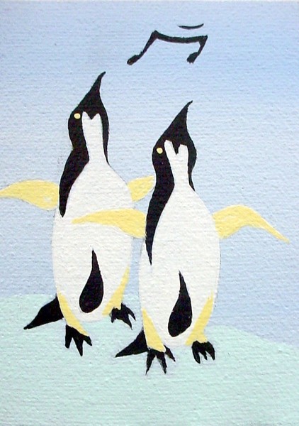 SINGING PENGUINS -    SOLD