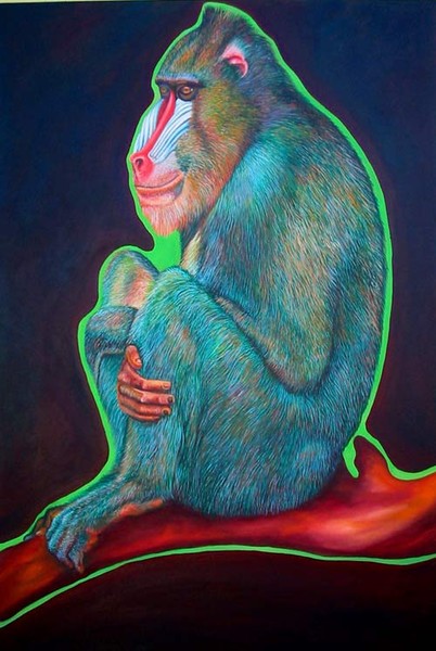 Green Mandrill