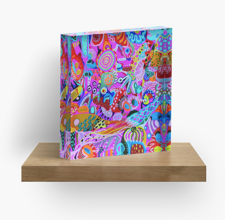 Acrylic block designed by Veera Zukova