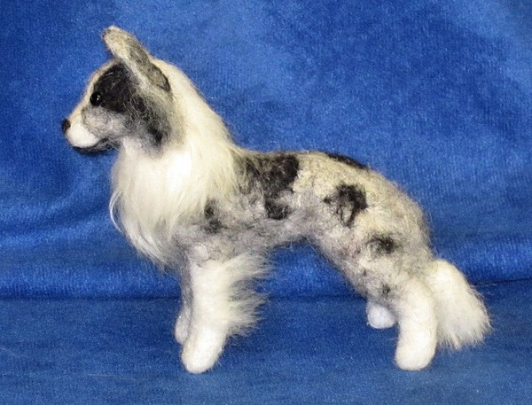 Blue Merle BC - Needle Felted