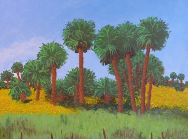Flower Bed of Palms