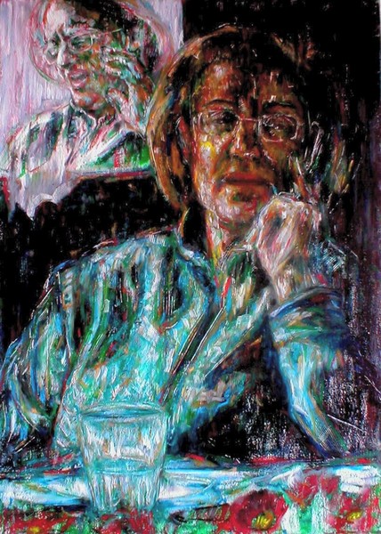 Glass with Woman