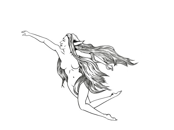 Fairy tatoo design