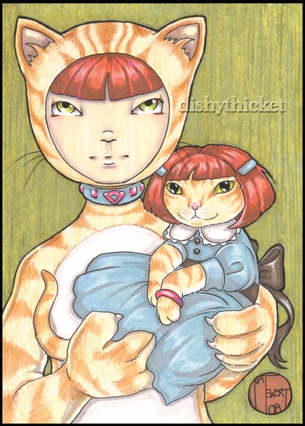 Orange Kitty Girl