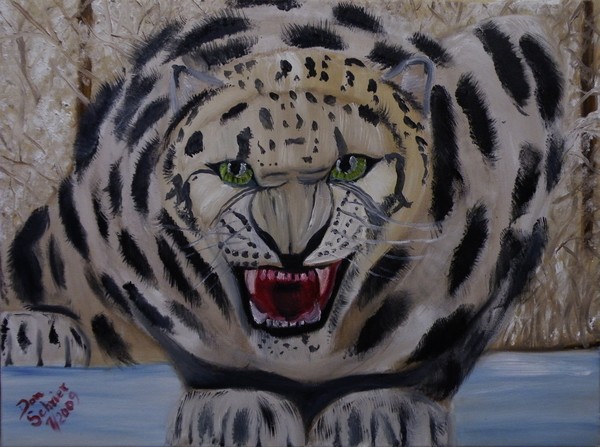 One Angry Snow Leopard