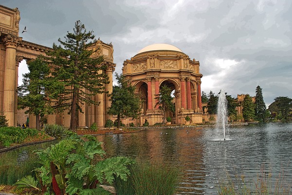 the Palace of Fine Arts, San Francisco