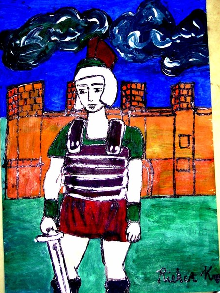 ROMAN SOLDIER ON GUARD