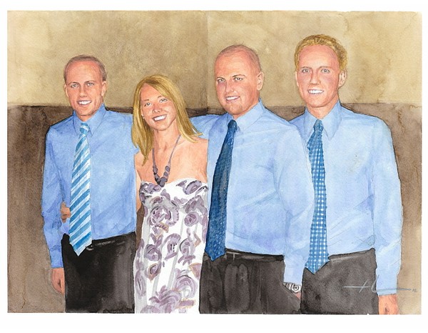 siblings watercolor mike theuer