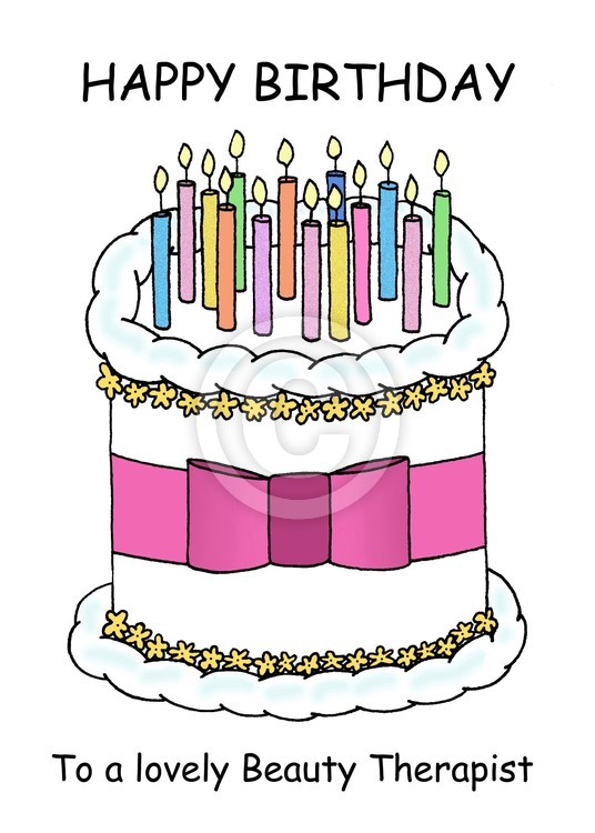 Beauty Therapist Happy Birthday