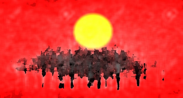 Sun Baking Trees