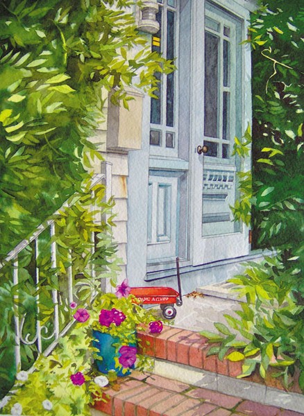 Front door in Provincetown, Cape Cod