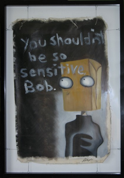 Self Portrait with Paper Bag on Head