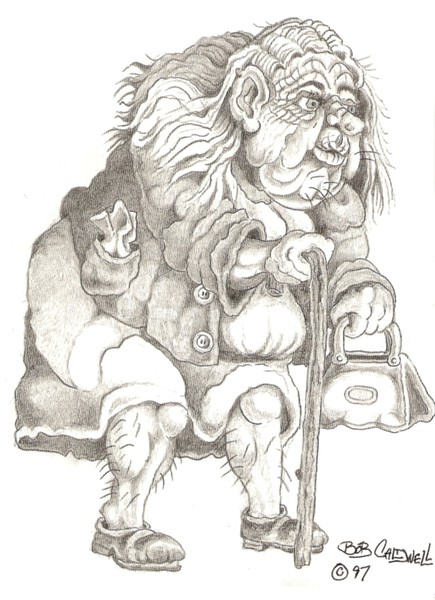 Old Lady without a penny