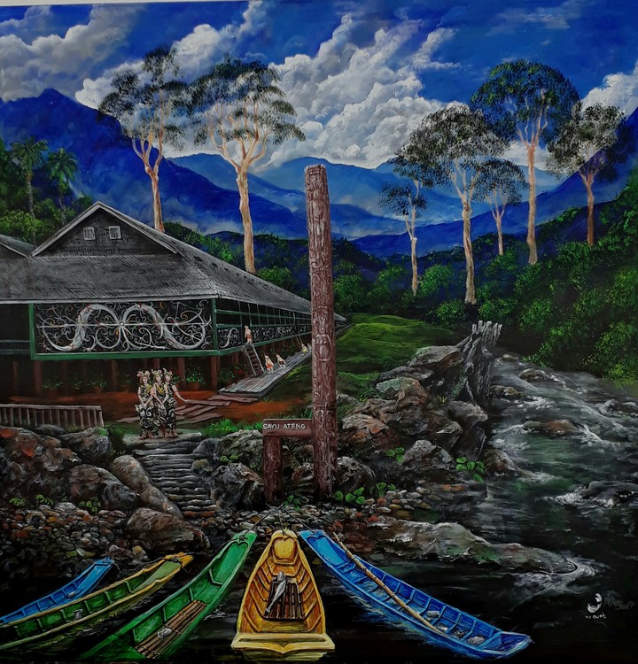Kayan longhouse of Borneo