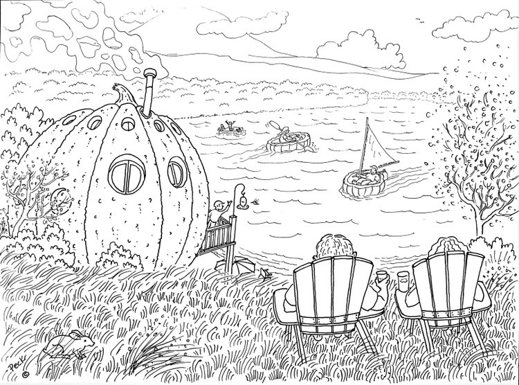 PUMPKINGS ON HOLIDAY IN ING AT THE CABIN