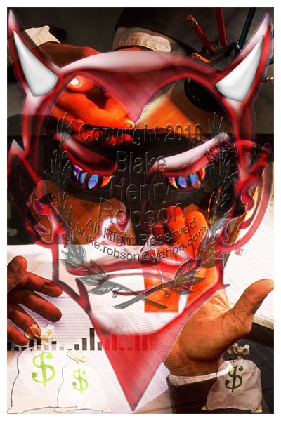 Dealing with the devil collage