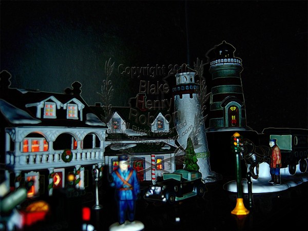 Department 56 Christmas Village Digital Art