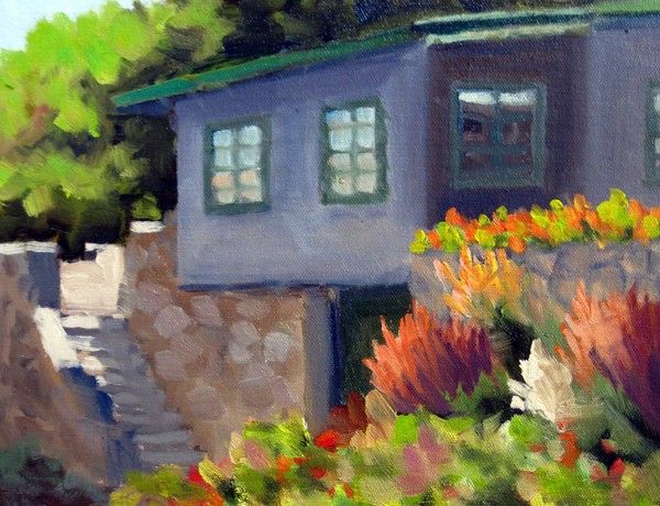 Coastal Nasturtiums on the Patio Wall