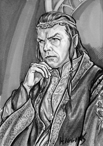 LOTR Sketch Cards Elrond