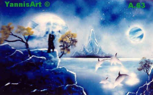 YannisArt SPRAY PAINT PAINTINGS (SPACE ART)