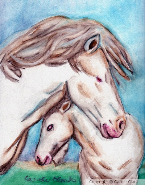 Mother and Son horses