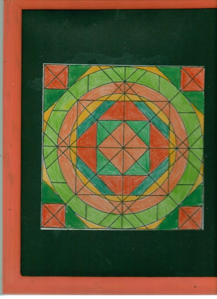 Orange and green design