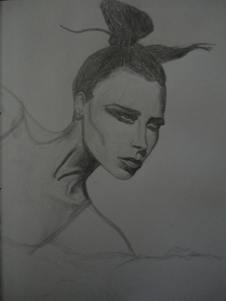 Victoria Beckham Portrait in Progress