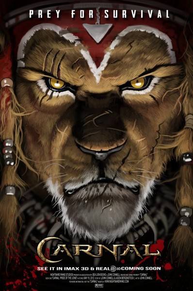 Carnal lion eyes poster