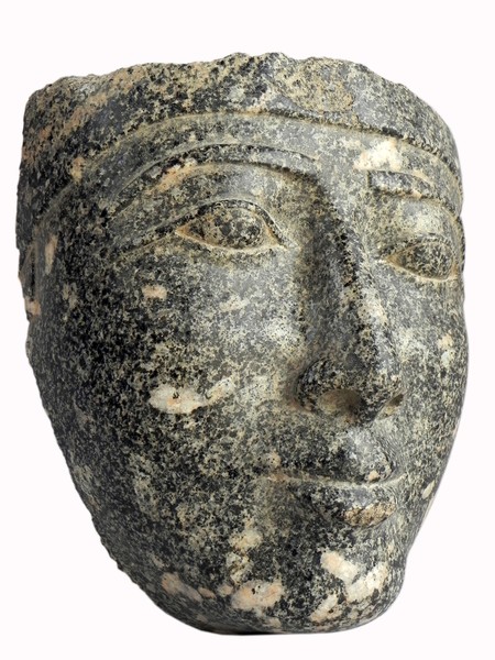 Granite sculpture of Egyptian face