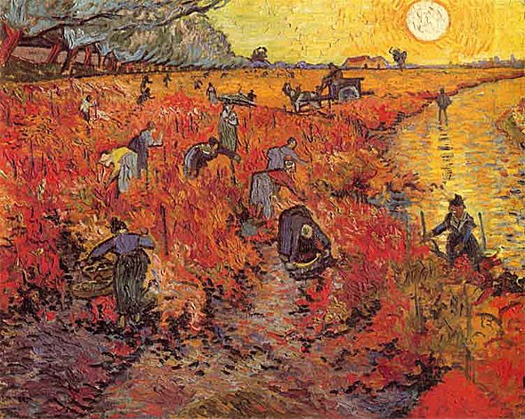 The Red Vineyard Of Arles in 30inx40in