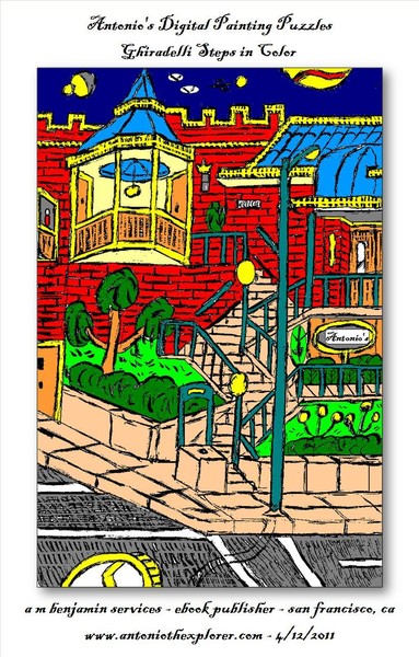 ghiradelli steps in digital paint