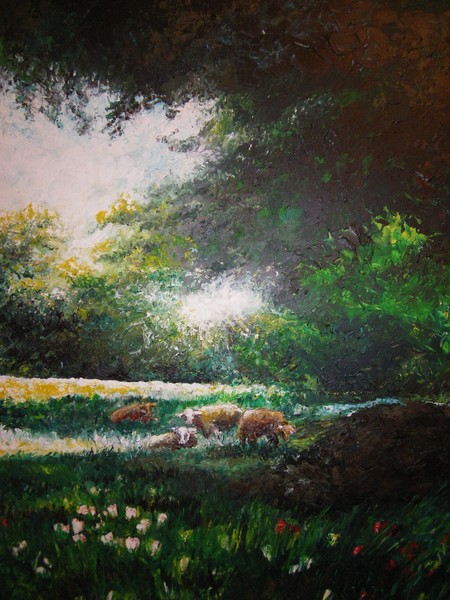 Cows in the forest
