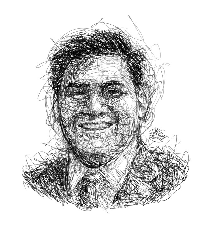 Scribble Art Portrait - Bro. ANGELO ERANO MANALO