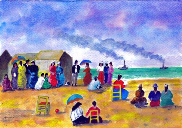 VICTORIAN SEASIDE SCENE