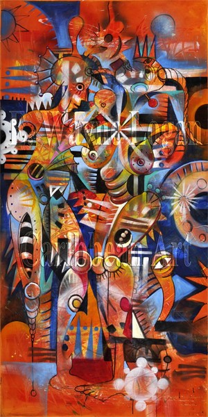 Dancing Aliens - Dominican Republic Art Print