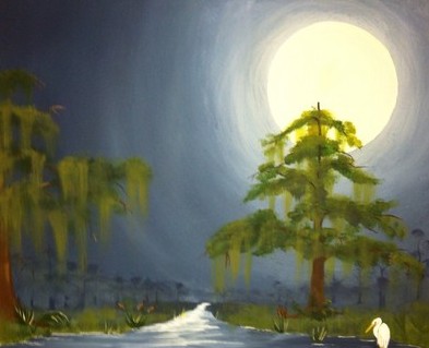 Louisiana swamp scene