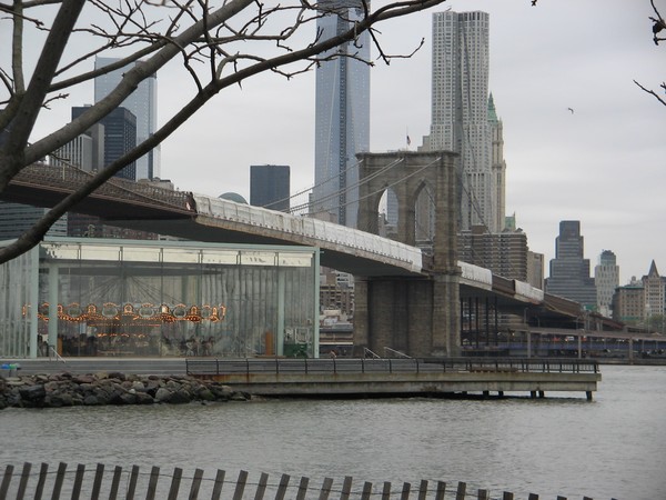 Dumbo Carousel and Twin Towers