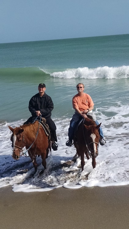 Dave and Mike Horseback