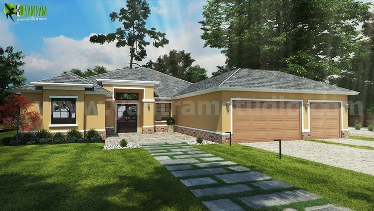 Small House Design Ideas Front Exterior Rendering