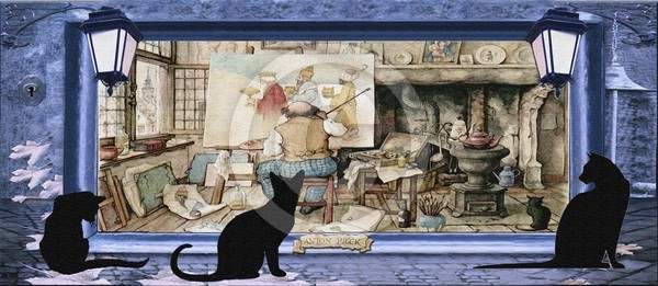 Anton Pieck's studio