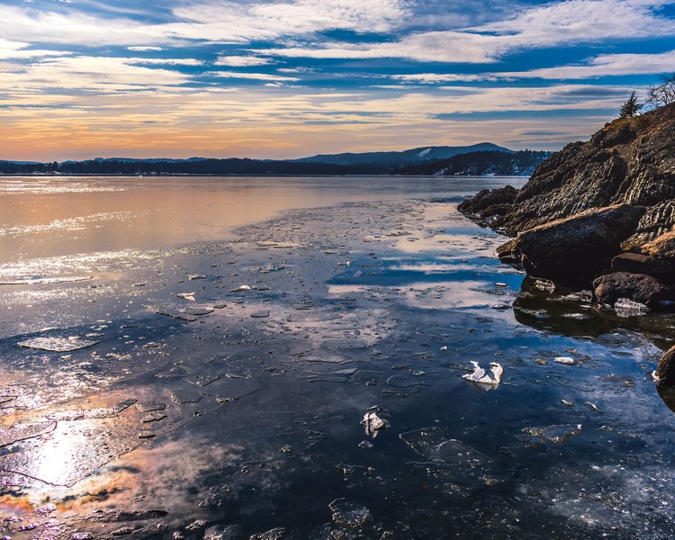 Frozen Norwegian sea