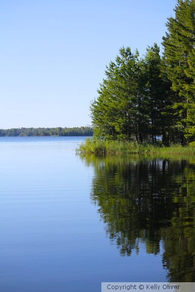 Reflections on Island Lake