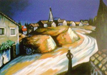 Village in bretagne France