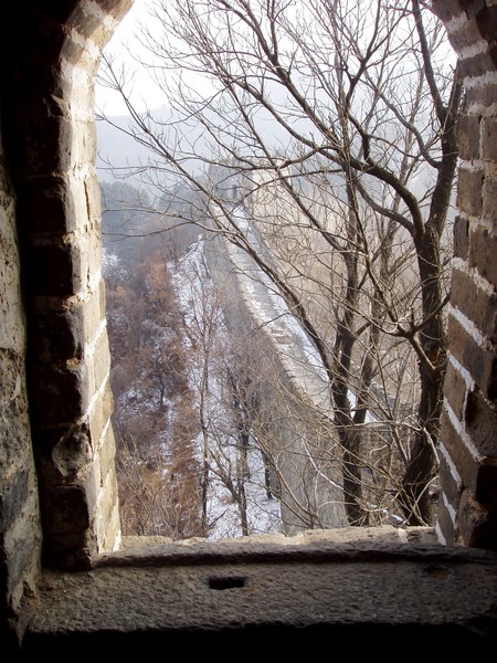 Great Wall Mutianyu View through Turret