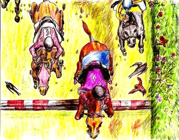 gallop over the hurdle