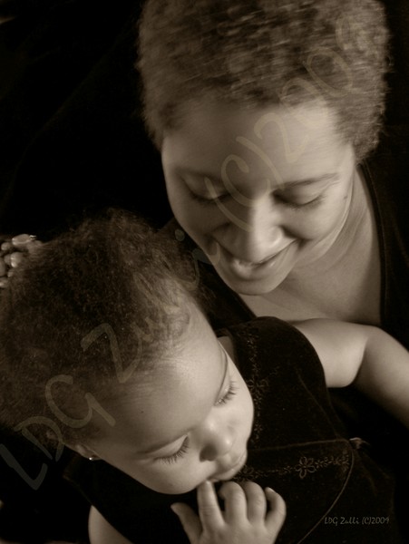 Angelica and Mom 2 Sepia