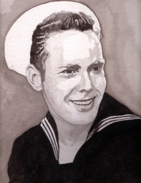 Dad's Navy Portrait