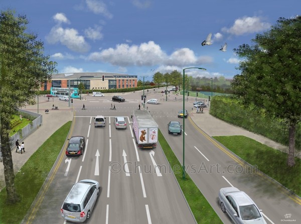 Major Transport Scheme Artistic impression (1of4)