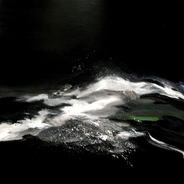 Moonlight and waves