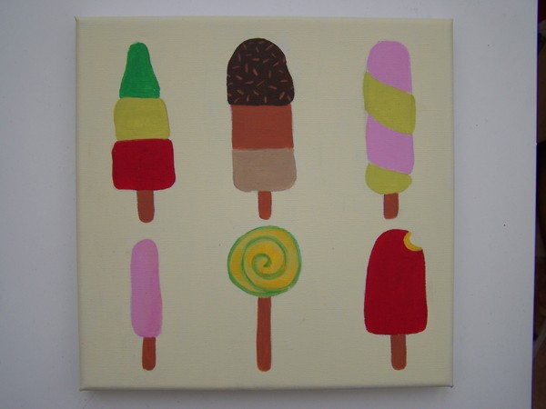 Ice Lollies Canvas